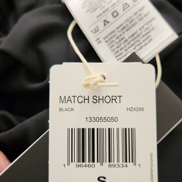 NWT Adidas Tennis Climacool Match Shorts, Black, Size S, HZ4298 - Picture 9 of 13